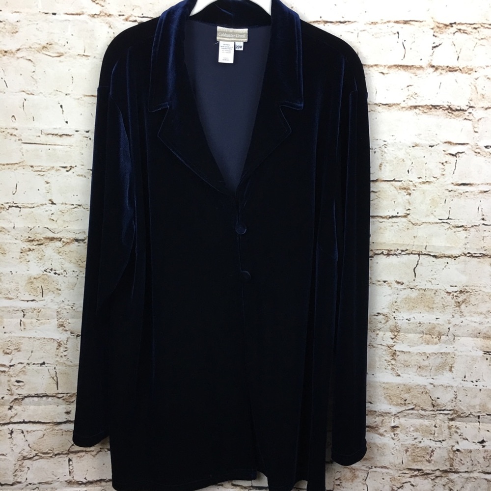 ❌SOLD❌Coldwater Creek Velvet Tunic Jacket